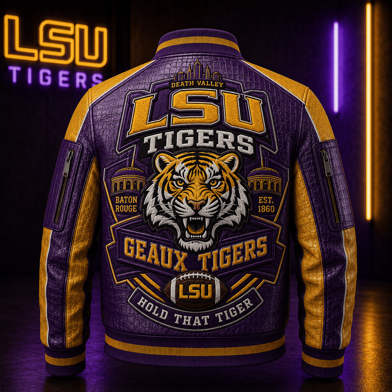Premium LSU Leather Zipper Jacket TNSM