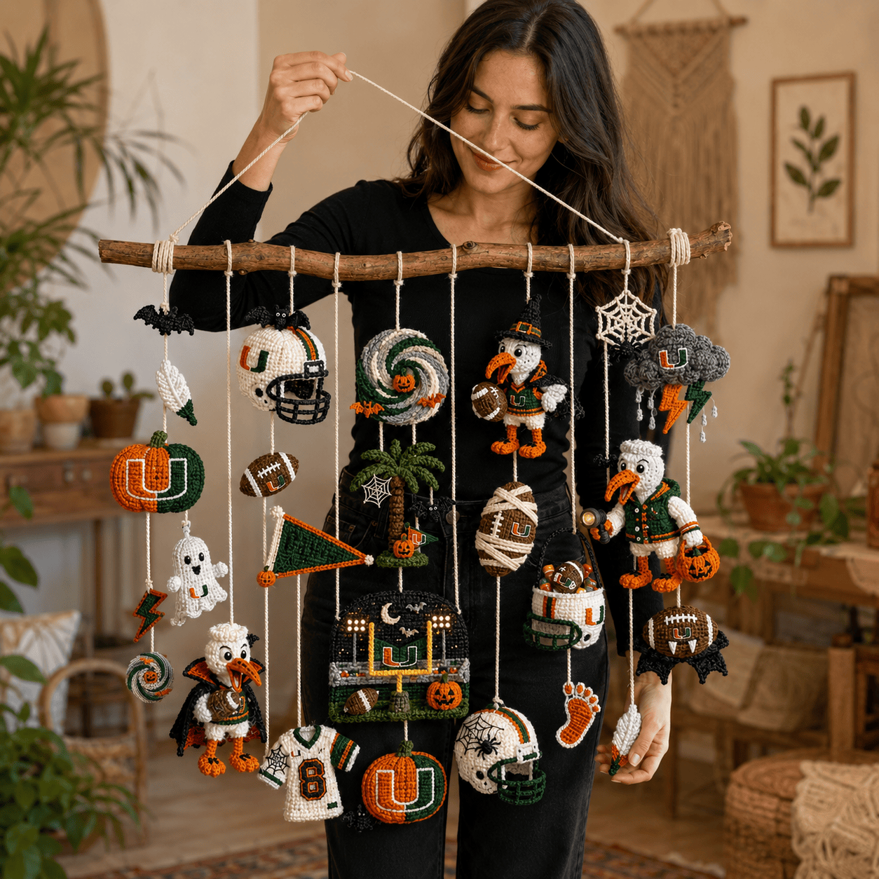 MHC Halloween Crochet Wall Hanging HTTT