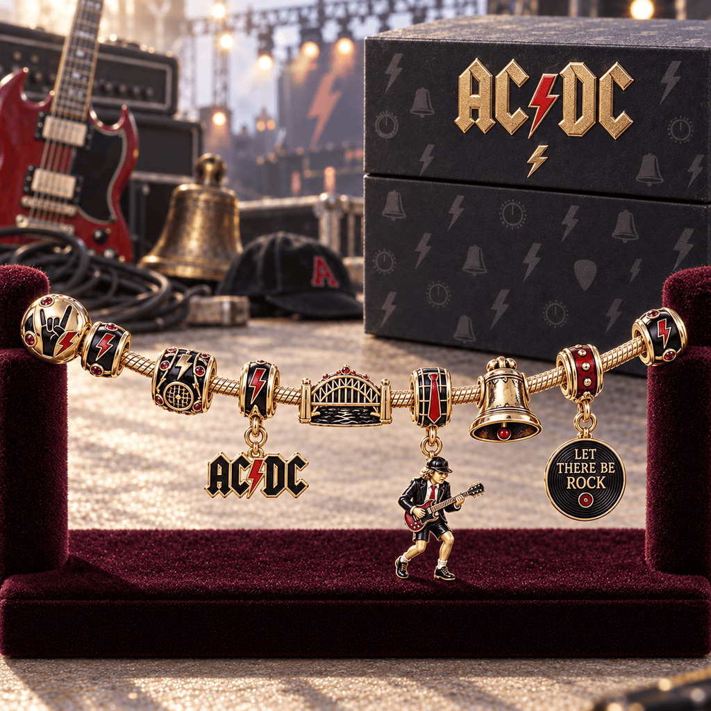 ACD Gold Charm Bracelet Set HQH