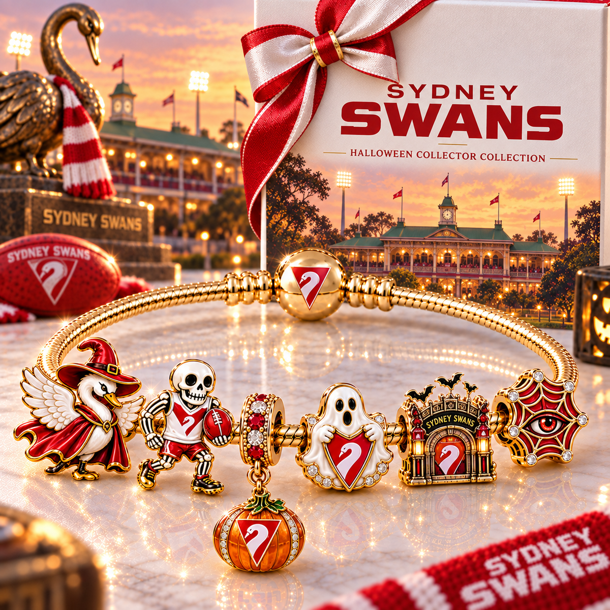 SNSW Gold Charm Bracelet Set NHVH