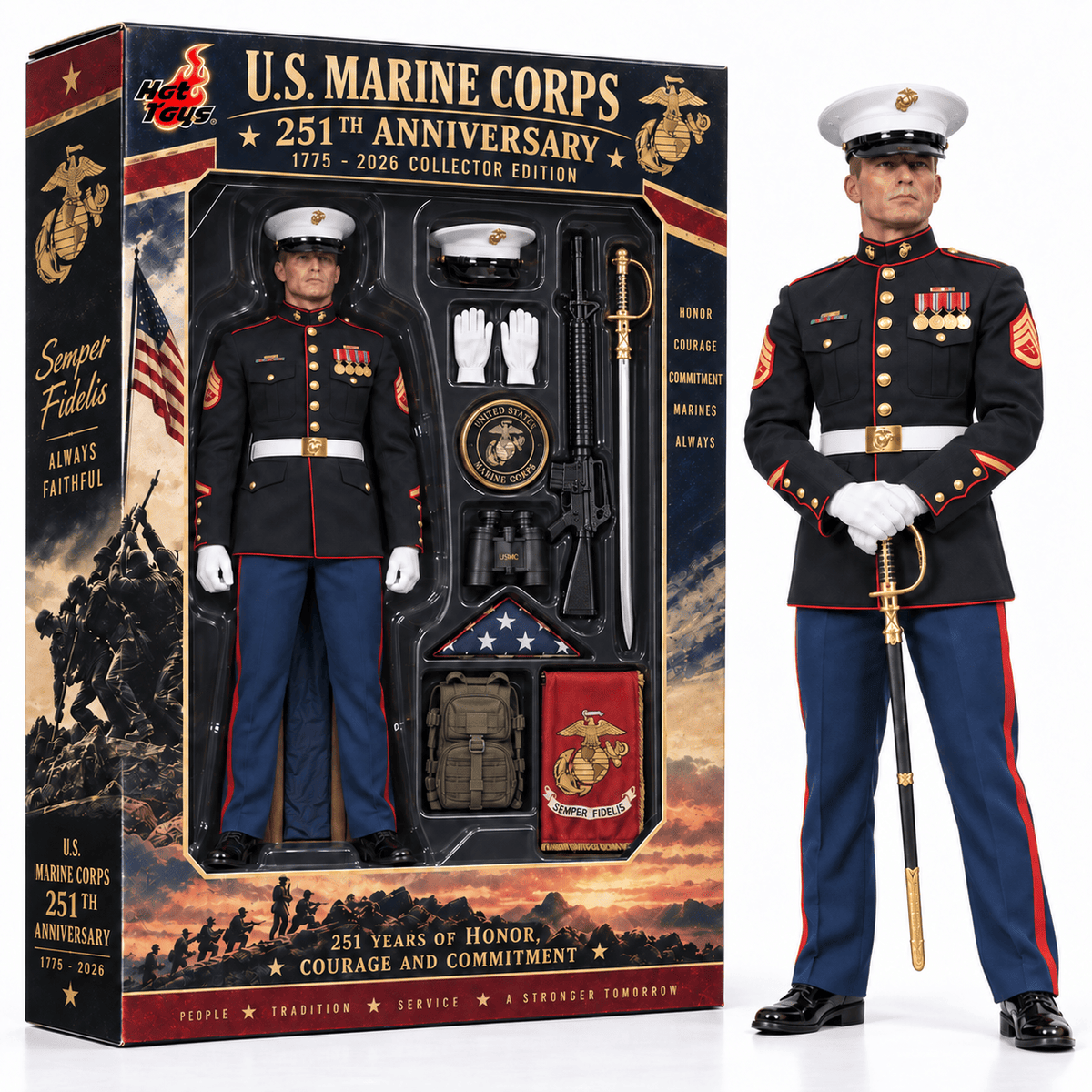 Premium USMC Commemorative Figure PDL